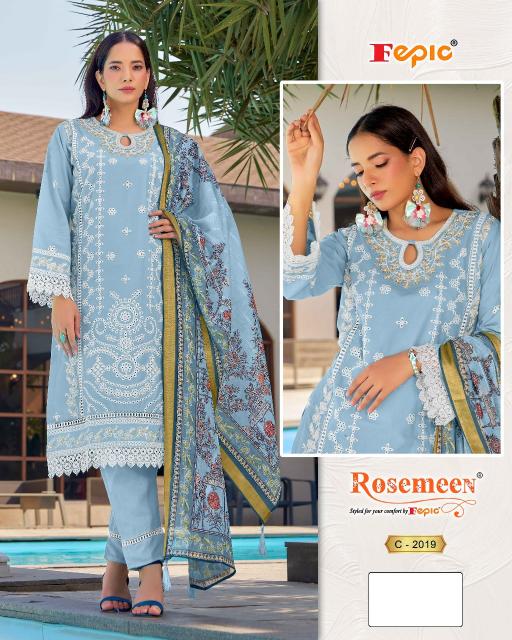Fepic rosemeen C-2019 sambalpuri dress material wholesale